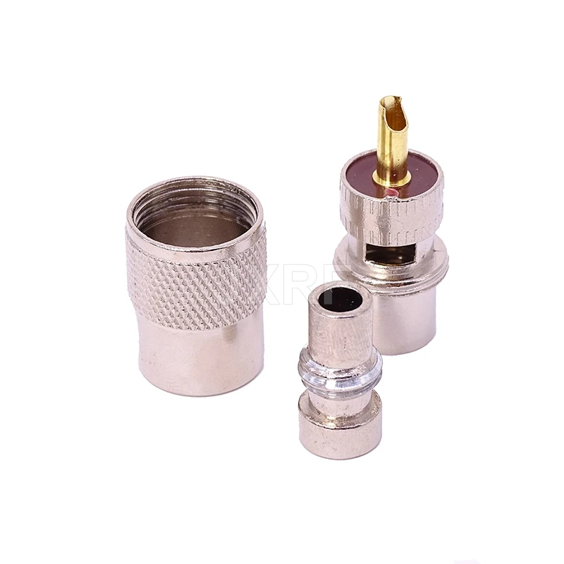10PCS UHF PL259 Male Plug Screwed Coupling Connector RF Coaxial Crimp For RG8U LMR400 RG58 Dual purpose | Обустройство дома