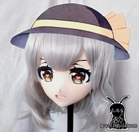 Rabbit 16 Resin Crossdress Pretty Girl Head Lolita Doll Mask Cartoon Anime Komeiji Koishi Cosplay Kigurumi Mask Crossdresser