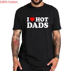 Мужская футболка из 100% хлопка с надписью I Love Dads