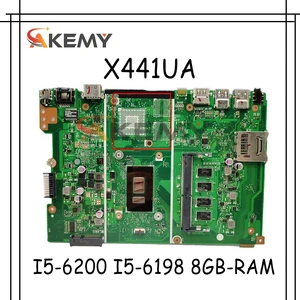 x441ua x441uak laptop motherboard for asus x441u x441uq x441ur x441uvk x441ub f441u a441u mainboard w i5 6200 i5 6198 8gb ram free global shipping