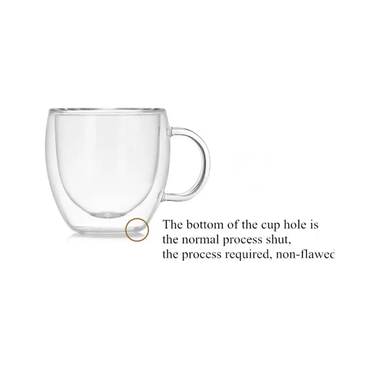 

Double Wall Glass Coffee Mugs Travel Double Coffee Tea Cups Heat Resistant Mug With The Handle Milk Lemon Juice Cup Drinkware
