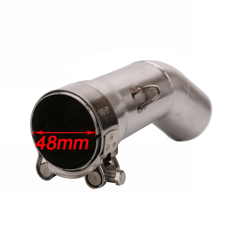 

51mm Motorcycle Exhaust Pipe Middle Pipe Connector Link Pipe for Yamaha FZ8 FZ8N