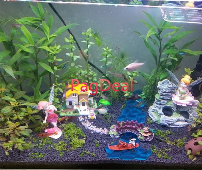 Лидер продаж садовый горшок аквариум лодка рыбка керамическая фигурка ремесло