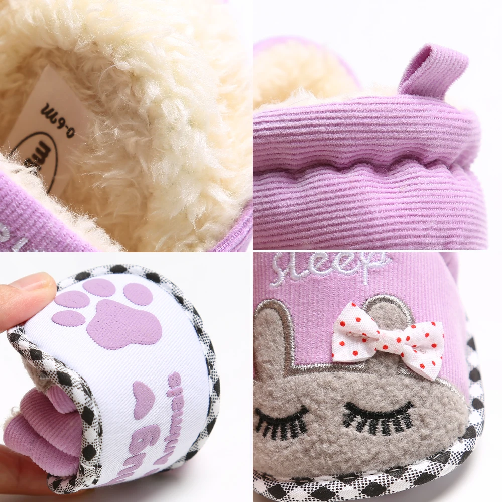 

flock fur baby girl winter booties pink baby girl boots for winter baby warming shoes newborn first walker shoes with headband