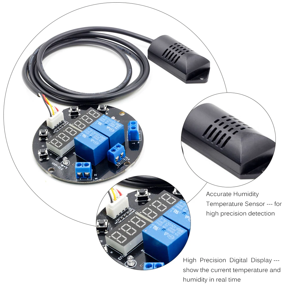 Модуль регулятора температуры и влажности 12 В постоянного тока цифровой