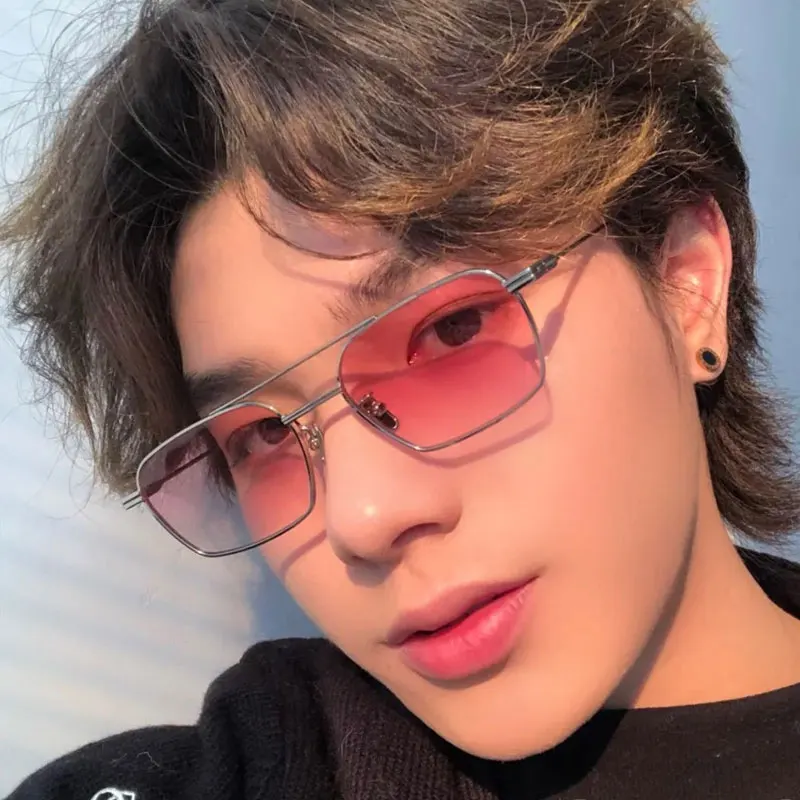 

GM 2021 New style glasses Square women men pilot Metal glasses frame Sun glasses RAVE Fashion Sunglasses for women men