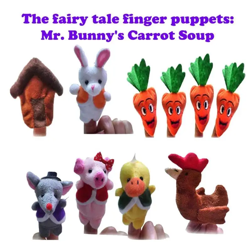 Детские наборы кукол на английском языке с изображением песенницы и пальцев