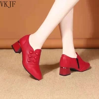 hot sale classic womens shoes pointed toe pumps patent leather dress high heels boat party wedding zapatos mujer red wedding