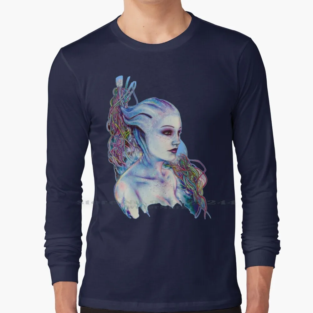 Liara 100% хлопок футболка с длинным рукавом Tsoni Mass Effect Tee коротким и в подарок