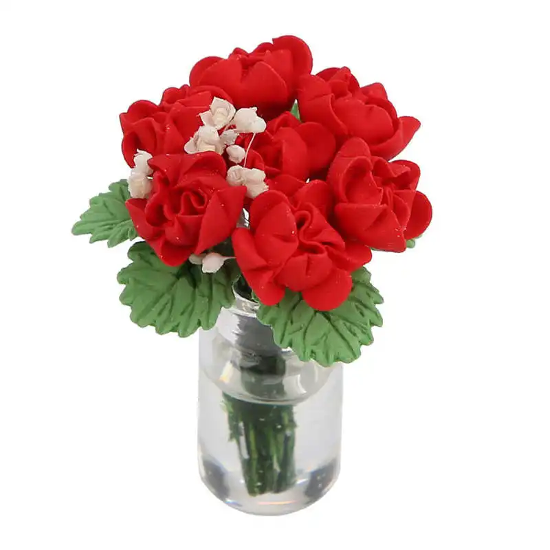 1:12 Кукольный домик цветы мини-дерево в горшке миниатюрный бонсай сад балкон