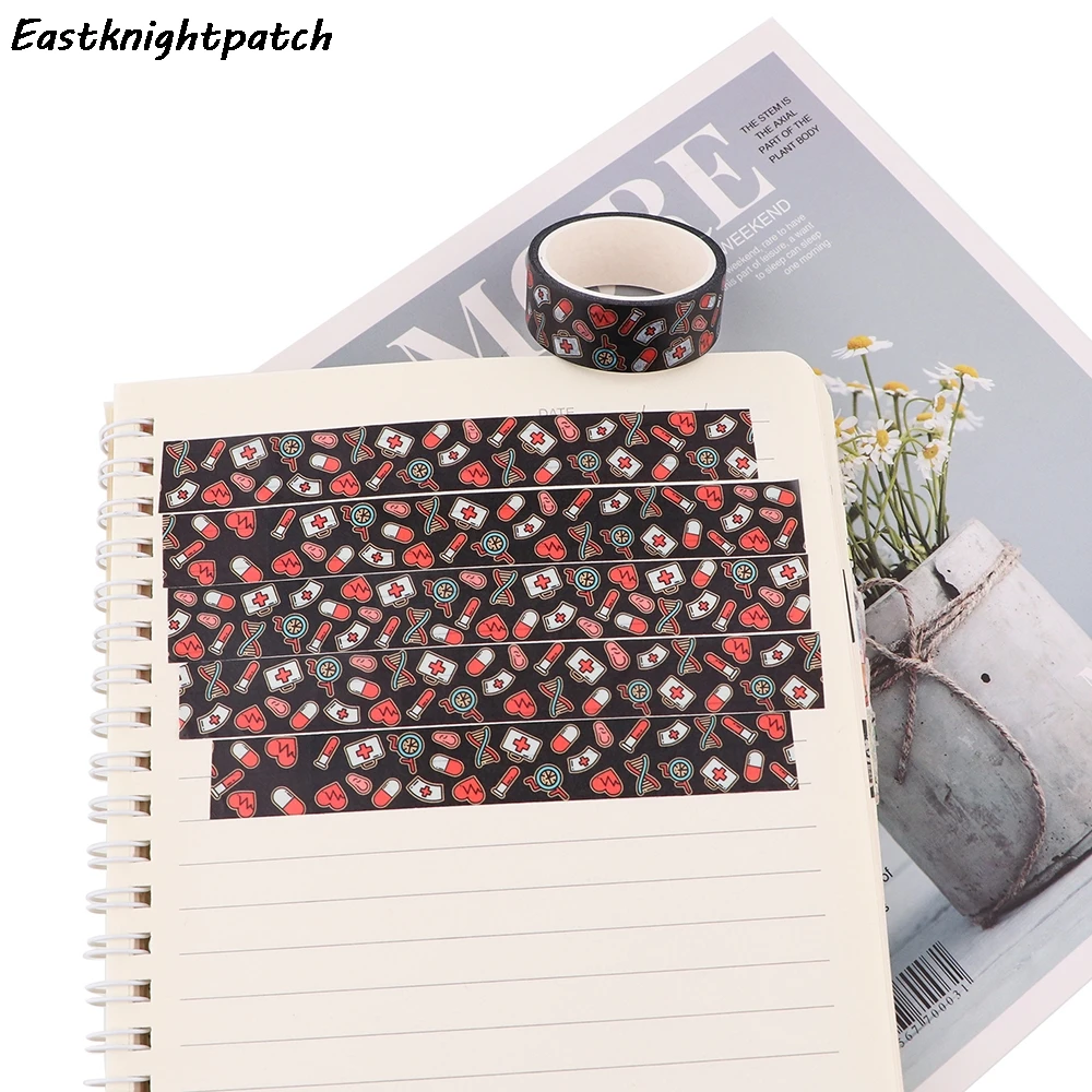 

10pcs/lot E3152 Cartoon Medicine Paper Washi Tape Creative Adhesive Masking Tape DIY Scrapbooking School Office Supply