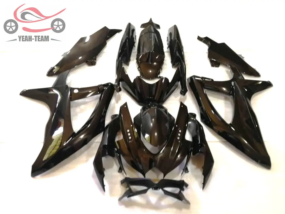 Инъекционные Обтекатели для SUZUKI K8 GSXR750 600 2008 2009 2010 полностью черные дорожные