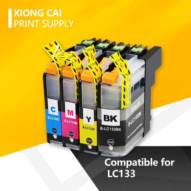 

4X Compatible Ink Cartridge For Brother LC133 MFC-J245 J470DW J475DW J650DW J870DW DCP-J152W J172W J552DW J752DW printer LC133XL