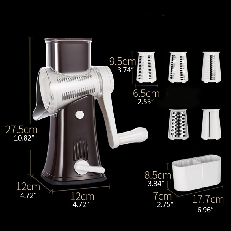 

Multifunctional Manual Vegetable Cutters Shredders Slicers Kitchen Spiral Slicers Machines Potato Cheese Kitchen Gadgets