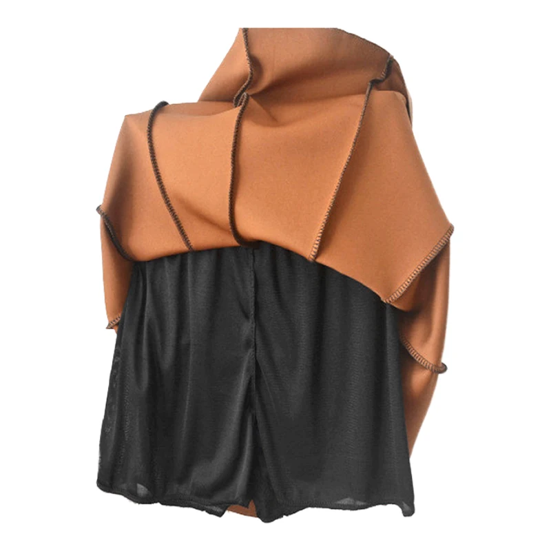 

Women Faux Suede Skirt Autumn Winter High Waist Short Umbrella Skirts Ladies A-Line Mini Skirt All Match Pleated Skirt 0905