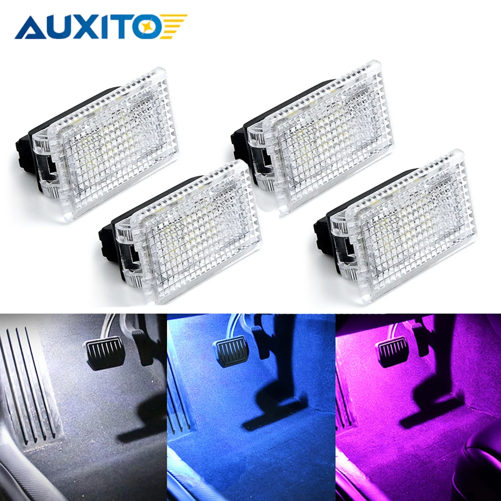 

AUXITO 4 шт. сверхъярсветодиодный светильник ная лампа для Tesla Model 3 X Автомобильное внутреннее украшение для багажника Frunk светильник s Footwell ламп...