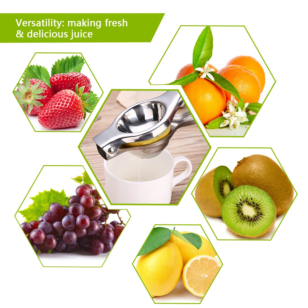 

Lemon Squeezer Manual Fruit Squeezer Aluminum Alloy Hand Pressure Juice Pomegranate Orange Lemon Sugar Cane Kitchen Juicer Tool