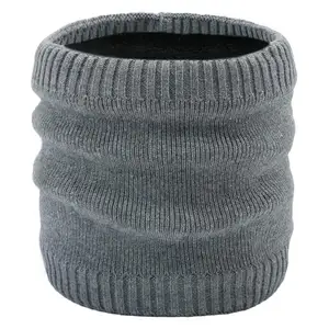 Теплый плюшевый шарф для женщин и мужчин, вязаный шерстяной шарф с воротником для мальчиков и девочек, детский хлопковый шарф унисекс, Осень-зима 2019