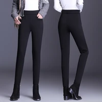 real shot velvet padded thickened outer wear slim fit cotton pants womens warm berber fleece plus size sweat