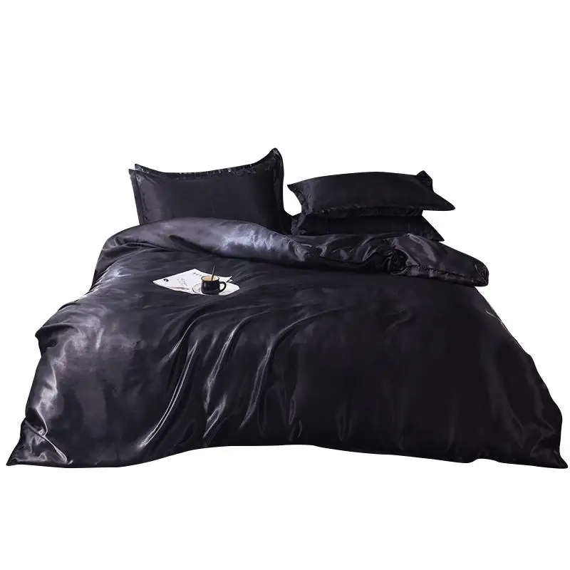 

50 из натурального шелкового атласа постельных принадлежностей, домашний текстиль, Размер постельного белья Комплект постельного белья, по...