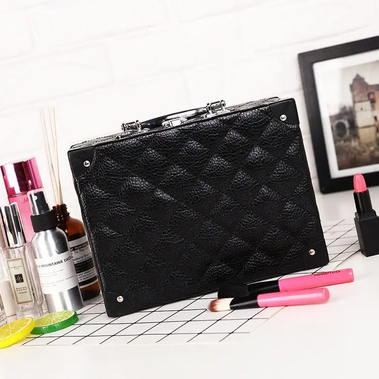 

Women's Large Capacity Storage Professional Makeup Organizer Travel Beauty Cosmetic Case Female Nail Tool Box Suitcases