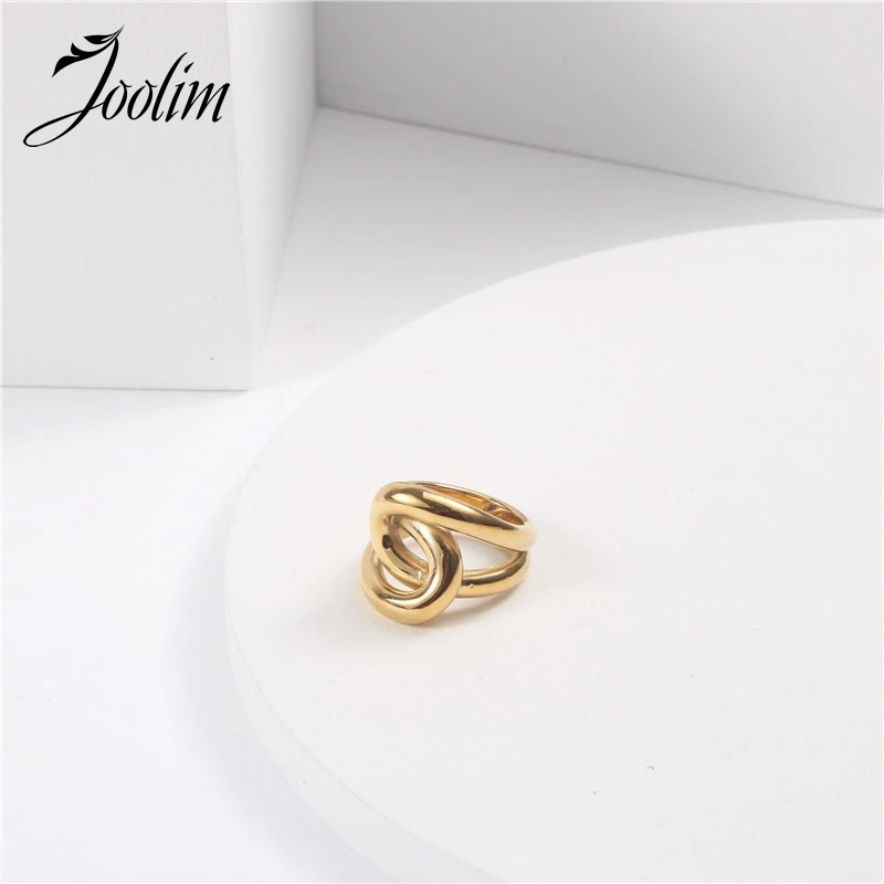 Joolim позолоченные кольца из нержавеющей стали 2020 ювелирные изделия | Украшения и
