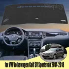 Автомобильный Стайлинг, замшевый коврик для приборной панели, пользовательский чехол, коврик для приборной панели, коврик для VW Volkswagen Golf SV Sportsvan 2014-2018