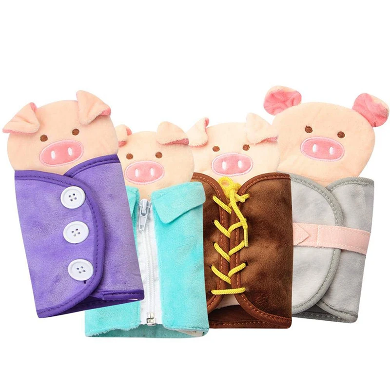 

Clever Children Cloth Dressing Kids Early Educational Toy Toddler Tie Learning to Tie Shoelaces Toy Teaching Aids 2-4 Years