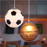 basketball pendant lamp kitchen hanglamp football glass pendant lights kids room lamp hanging light fixture lighting zm1111