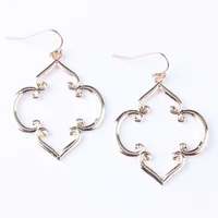 minimalism style morocco metal dangle drop earrings moroccan earrings women