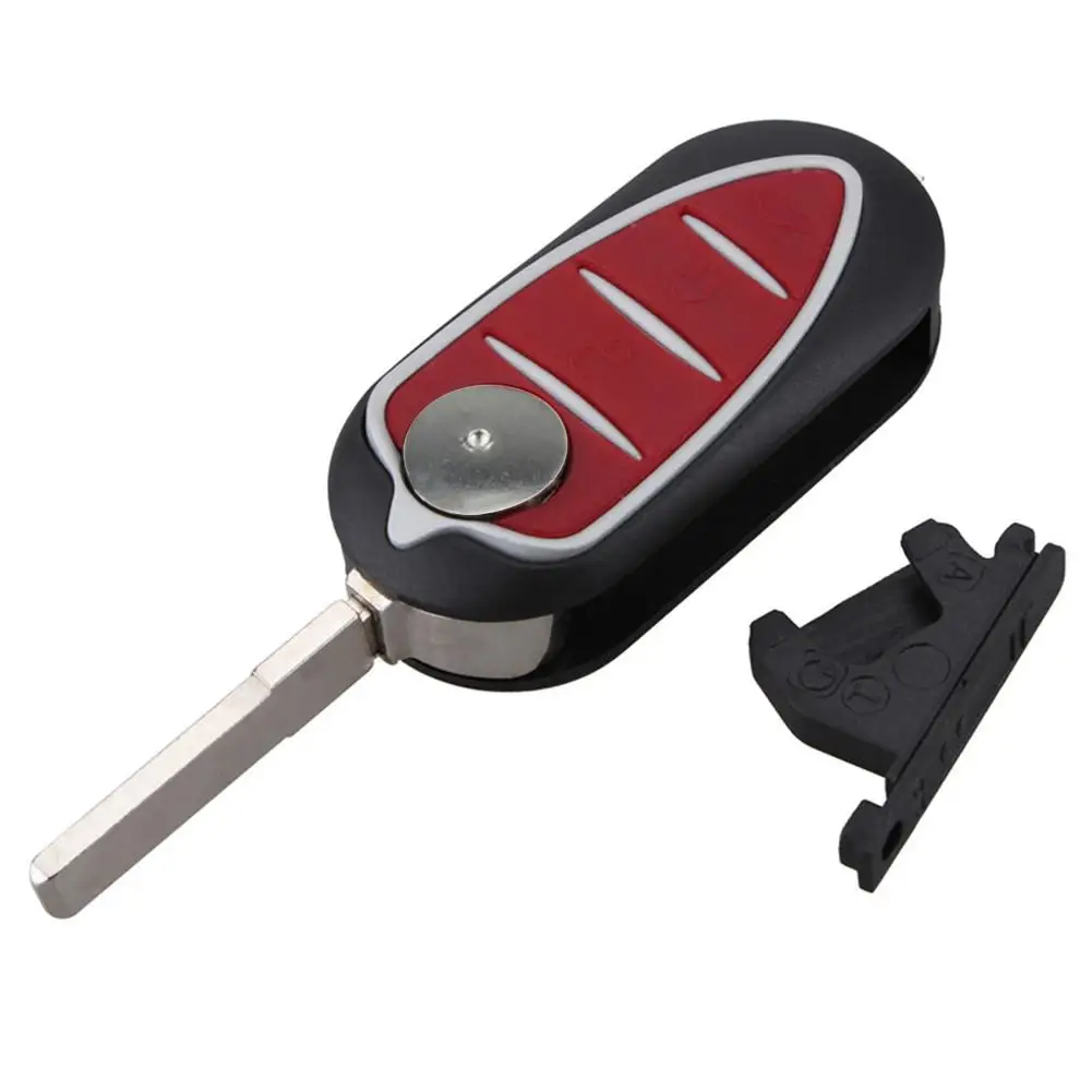 

Luxury Smart Folding Flip 3 Button Car Key Shell Fob For E103 Replacement Remote Car Key Cover Case Car Accessories Car Styling