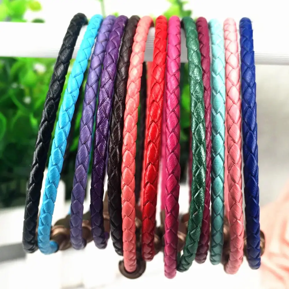 ATF боковой натуральный плетеный шнур BOLO из натуральной кожи 30LB40 ювелирные