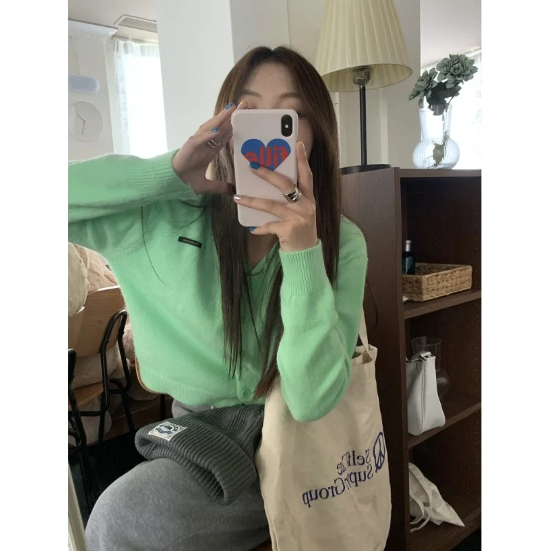 

2021 Autumn Winte Sweater Women Tops Knitted Pullover Korean Style Cardigan Soft Warm Pull Thick Outwear