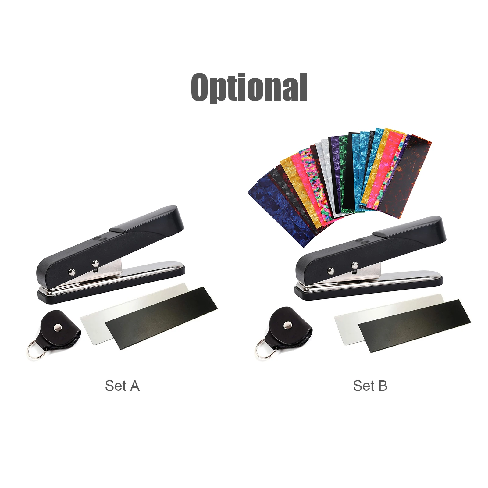 Набор ударов для гитары с кожаным держателем 27 полосок самостоятельного выбора