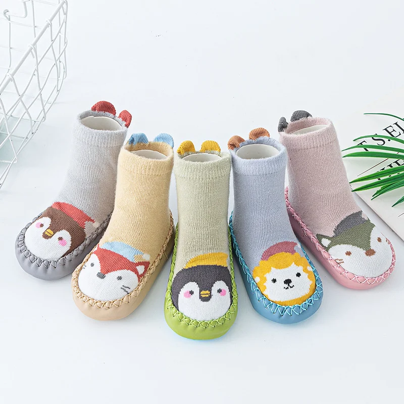 

Детские вязаные нескользящие носки для пола для малышей