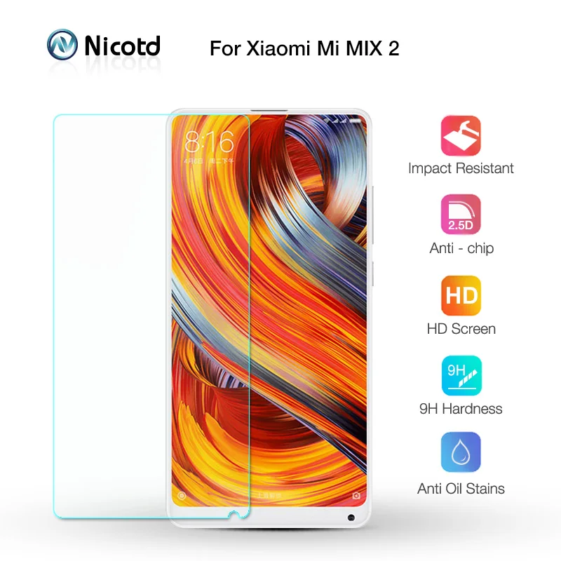 Никотд 9h закаленное стекло для Xiaomi mi X2 на X 2 Защитное экрана HD защитное пленка |