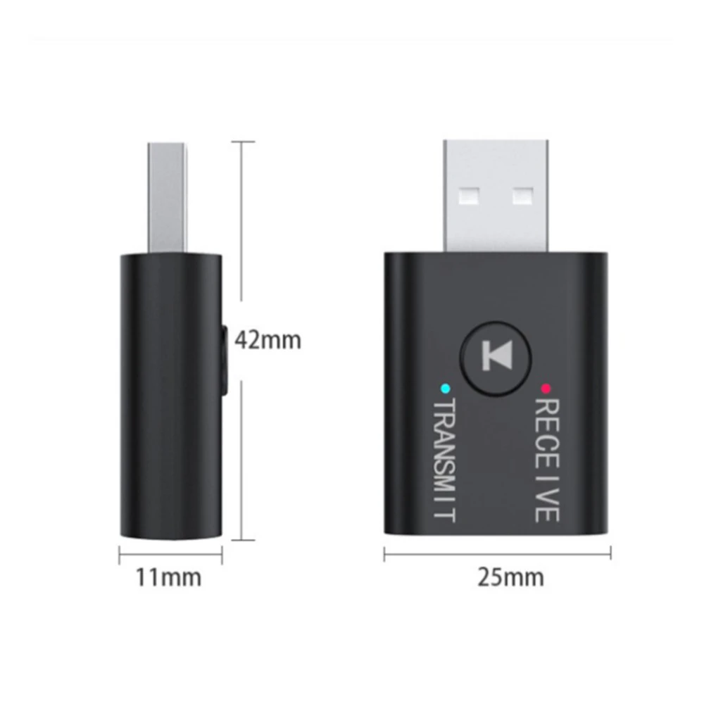 2 в 1 беспроводной Bluetooth-совместимый аудиоадаптер 5 0 USB передатчик Подходит для