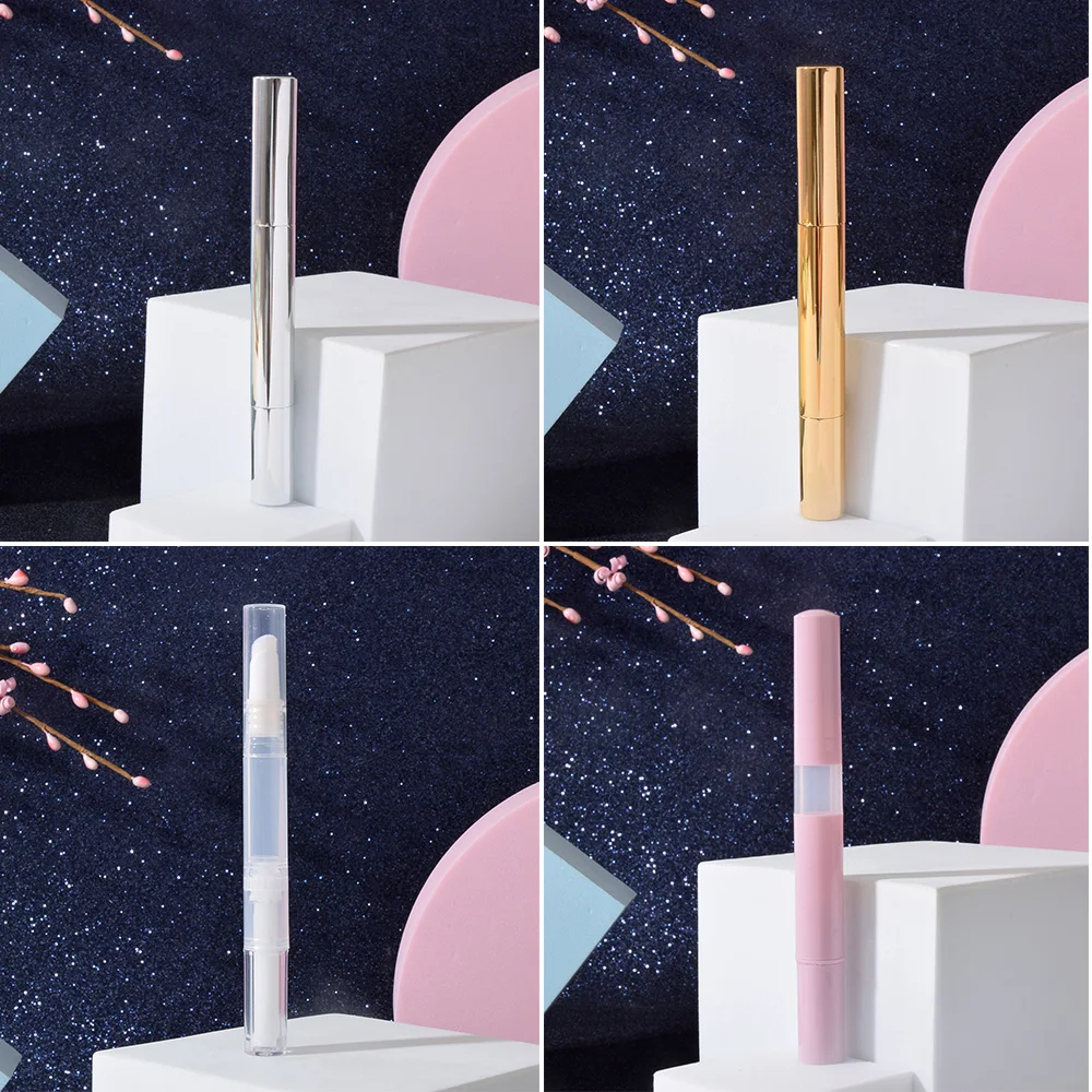 Ручки твист 3 мл многоразовые флаконы пустая ручка с маслом для ногтей