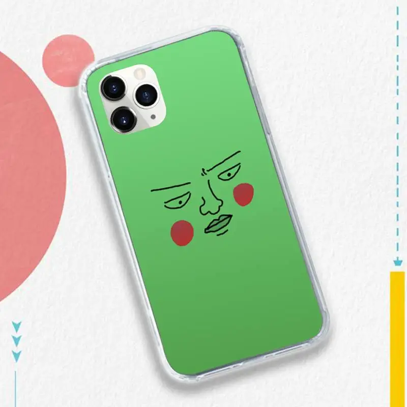 

Funny Dimple Anime Mob Psycho 100 Phone Case for iPhone 11 12 pro XS MAX 8 7 6 6S Plus X 5S SE 2020 XR