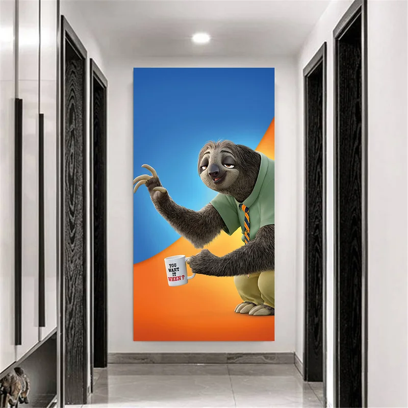 Disney аниме зверополис холст художественные картины Ник и Джуди постер печать