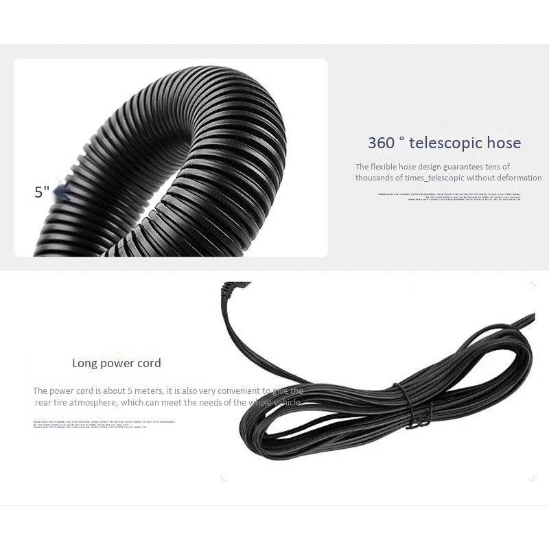 Автомобильный пылесос влажный и сухой двойного назначения сильное всасывание 120