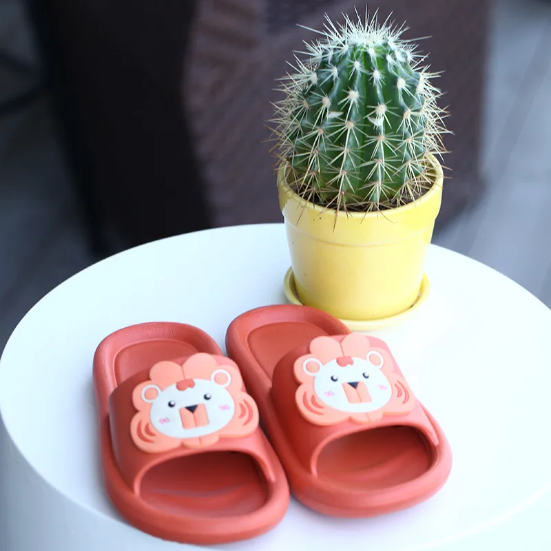 

Slippers Women's Home Summer Cartoon Bath Non-Slip Cute Children's Parent-Child Men's Slippers House Slippers Men