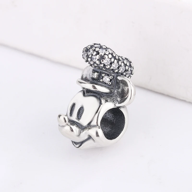 

High Quality 925 Sterling Silver Beads Cute Minnie Charm Bracelet Suitable For European Pandora Style DIY Jewelry Bracelet