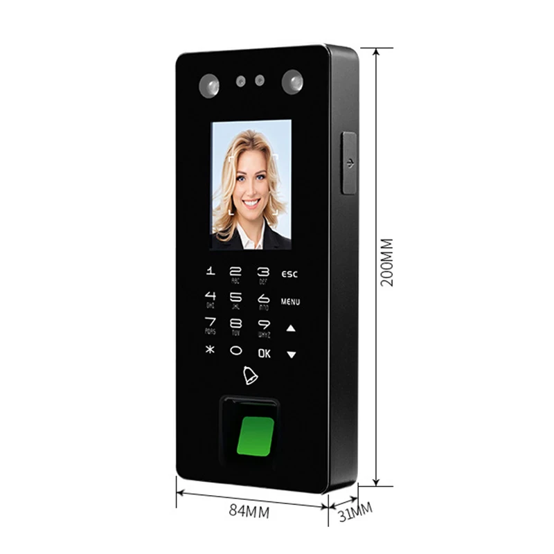 FA50 USB набор отпечатков пальцев стеклянная дверь распознавание лица две камеры