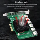 Адаптер TISHRIC PCIE 1-46 USB 3,0 PCI Express, мультипликатор PCI-E 1X 4X hub 1X 16X, переходник для майнинга видеокарты 009S 010