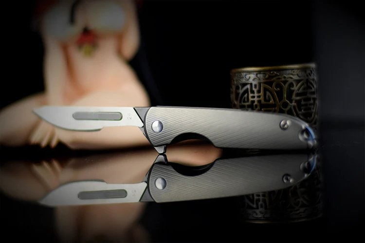 Открытый нож для бумаги хирургическое лезвие открытая Экспресс-нож EDC титановый