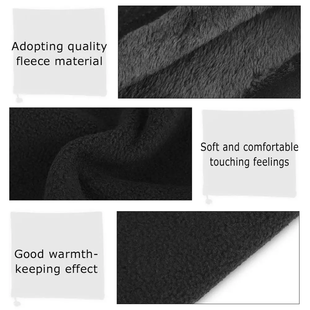 Головной убор для мужчин и женщин мягкий флисовый теплый шарф походов зимняя