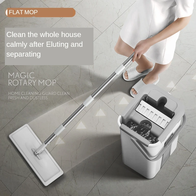 Швабра xiaomijia для мытья пола плоская швабра с ведром повседневные бытовые товары