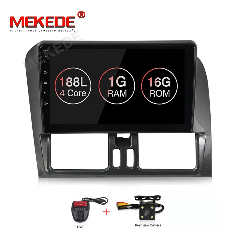 16G add camera DVR MEKEDE DSP 2Din автомобильный мультимедийный плеер для Volvo XC60 2010 2011 2012 левый руль автомобильный dvd-плеер навигация wifi - Цвет: 16G add camera DVR