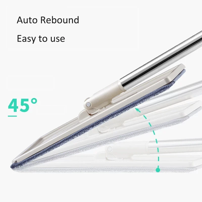 Ручная стирка Бесплатная Швабра Quick Clean Микрофибры Squeeze плоская для мытья пола